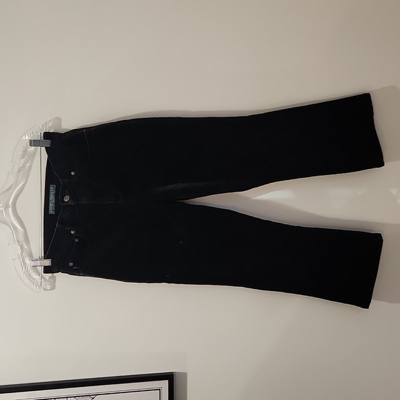 RALPH LAUREN JEANS CO SIZE 2 PETITE BLACK CORDUROY PANTS - Picture 1 of 12